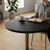 Round Bar Table 104 cm Height with Black Pedestal Base