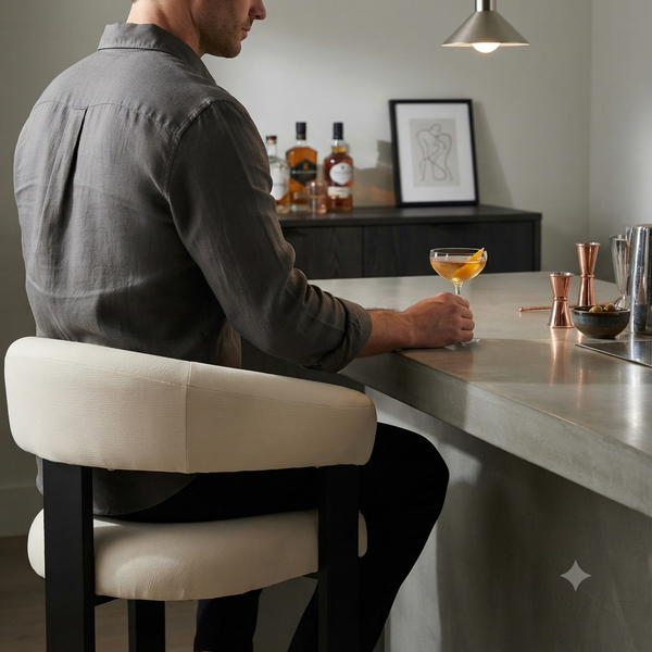 Modern Bouclé Accent Chair