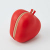 Playful Produce Cutting Set red apple-shaped zipper pouch for kids
