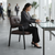 Modern Brown Upholstered Visitor Chair