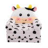 Childrens Animal Sofa Chair designed as a playful cow, perfect for kids to read and relax.