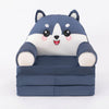 Childrens Animal Sofa Chair featuring a cute wolf design, perfect for kids to relax and play.