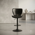 Modern Swivel Bar Stool with Upholstered Seat