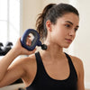 Woman using the Donut-Shape Handheld Massager on her neck for relaxation and relief.