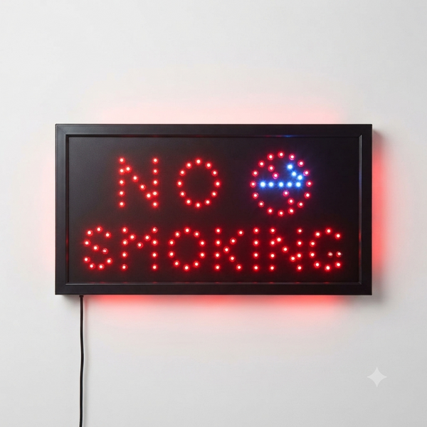 No Smoking LED Sign Illumination