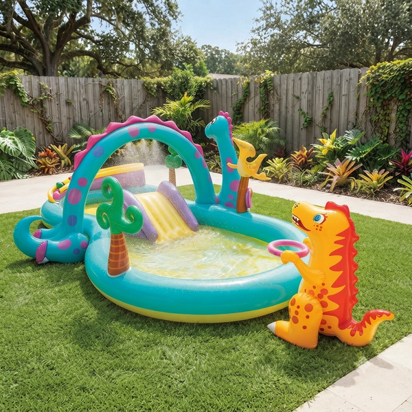 Dinoland Inflatable Kids Swimming Pool