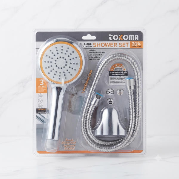 3-Function Handheld Shower Head Set with 1.5m Hose
