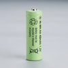 AA Rechargeable Ni-MH Battery 1.2V 400mAh with recycling instructions printed on the side.