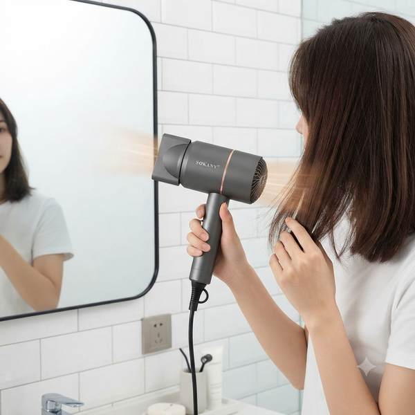 High Power Two Gear Adjustable Electric Hair Dryer