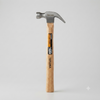 Curved Claw Hammer with Wooden Handle
