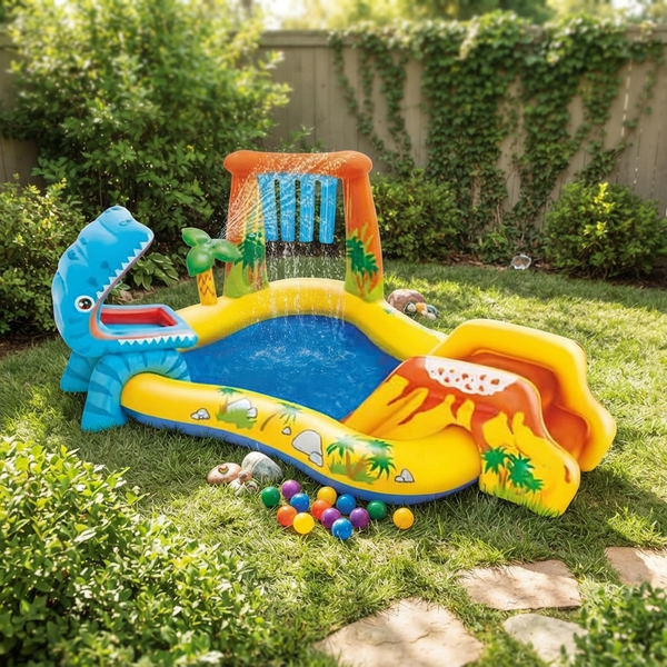Dinosaur Inflatable Pool Play Center
