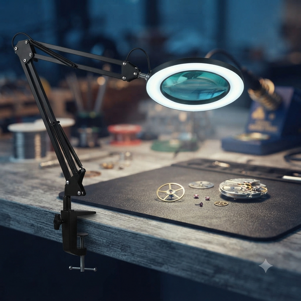 Adjustable Folding Led Desk Lamp Magnifier