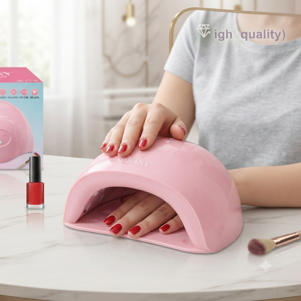 Portable Nail Gel Curing Lamp With Nail Polish Dryer