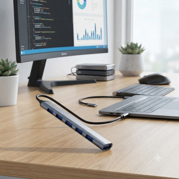 7 In 1 Type C Hub USB 3.0 Docking Station