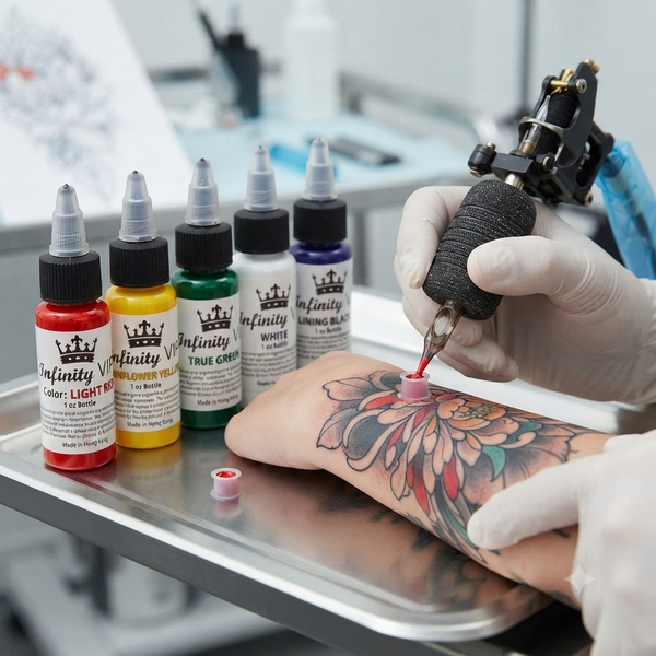 7 Colors Natural Pigment Tattoo Ink Set