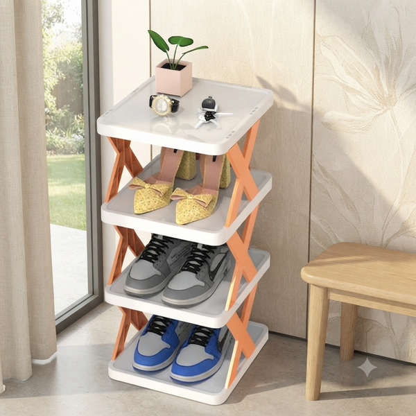 3 Tier Shoe Stackable Storage Rack Organizer
