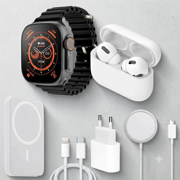 Smart Watch and Earphone Combo