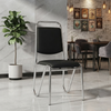 Chrome Frame Stacking Visitor Chair with Padded Seat