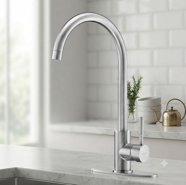 Stainless Steel Turn Sink Tap - Modern Kitchen Upgrade