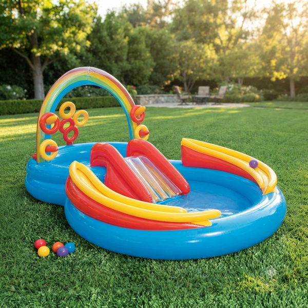 Rainbow Summer Inflatables Kids Pool