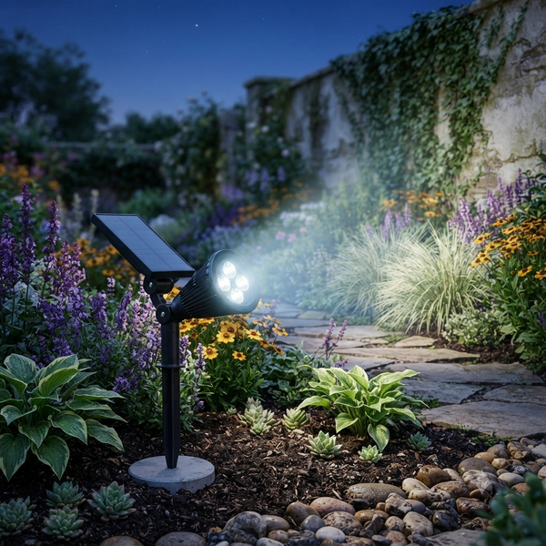 Waterproof Solar Powered Outdoor Spotlight