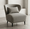 Grey Upholstered Accent Chair