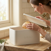 Matte Stainless Steel Bread Bin