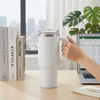 Stainless Steel Vacuum Flask with Straw 1.2L