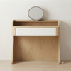 Wood-Effect Dressing Table with Open Shelf