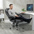 Reclining Office Chair with Footrest and Cushioned Seat