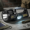 LED Multi-functional Solar Flashlight Searchlight
