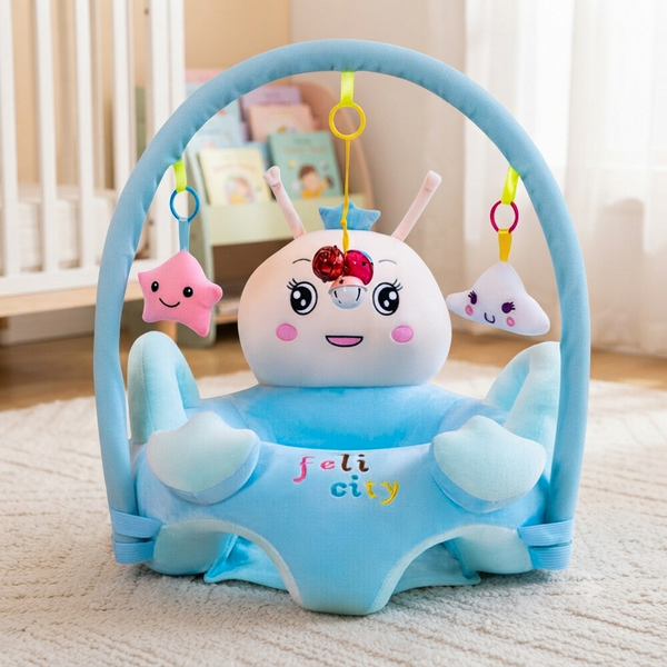 Kids Plush Chair Baby Seats Sofa With Game Pole