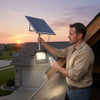 100W Solar Panel and Flood Light