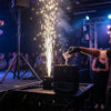 Cold Spark Machine creating a spectacular spark effect at a live event stage.