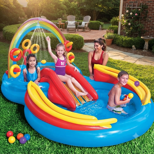 Rainbow Summer Inflatables Kids Pool