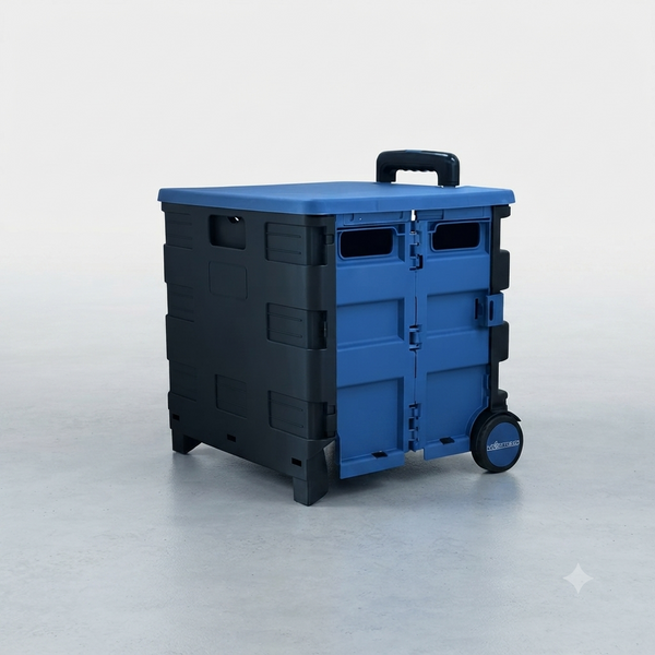 Double-Wheel Shopping Cart For Storage