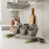 Stainless Steel Magnetic Spice Rack 6 Piece