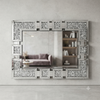 Rectangular Crushed Crystal Decorative Wall Mirror
