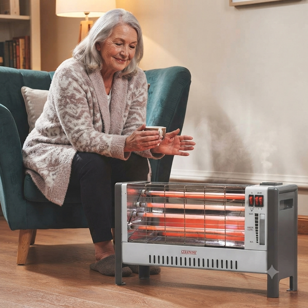 4 Quartz Tubes Heater with Humidifier