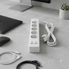 Power Strip 5 Sockets with 2 USB Ports and 2 Type C Ports