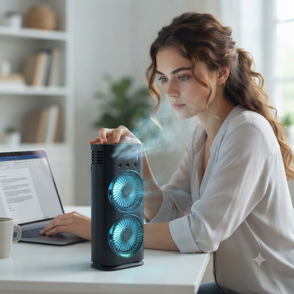 USB Rechargeable Double Ended Spray Fan