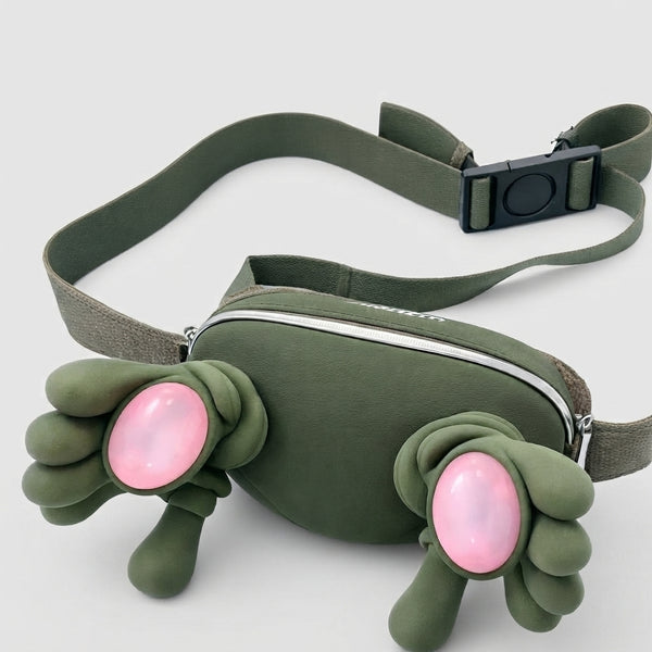 Monster Design Belt Bag featuring a playful creature-inspired design with adjustable strap and zippered compartment.
