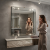 Modern Rectangular Bevelled Wall Mirror