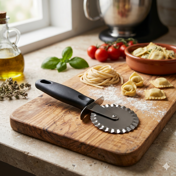 Stainless Steel Fluted Pastry & Pizza Cutter Wheel