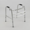 Stainless Steel Walking Aid with four-leg design for support while standing or walking.