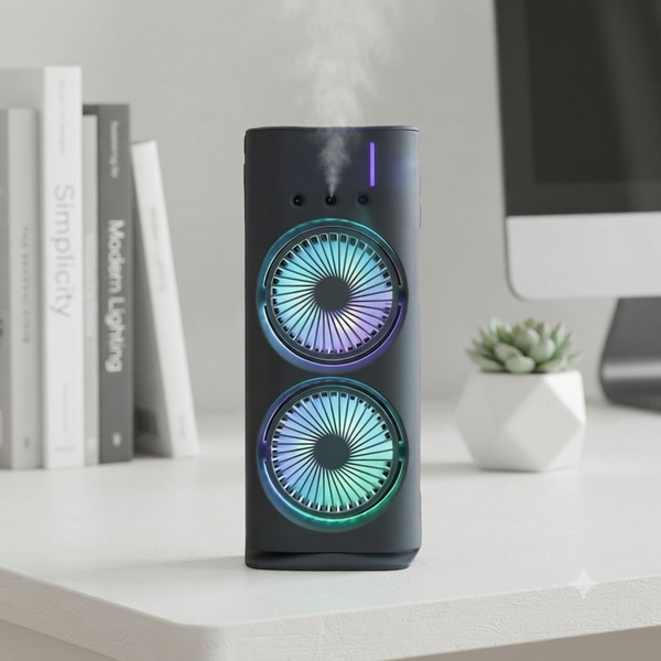 USB Rechargeable Double Ended Spray Fan