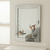 Rectangular Bevelled Wall Mirror with Silver Frame
