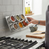Stainless Steel Magnetic Spice Rack 6 Piece