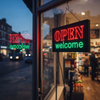 Open Welcome LED Sign Board