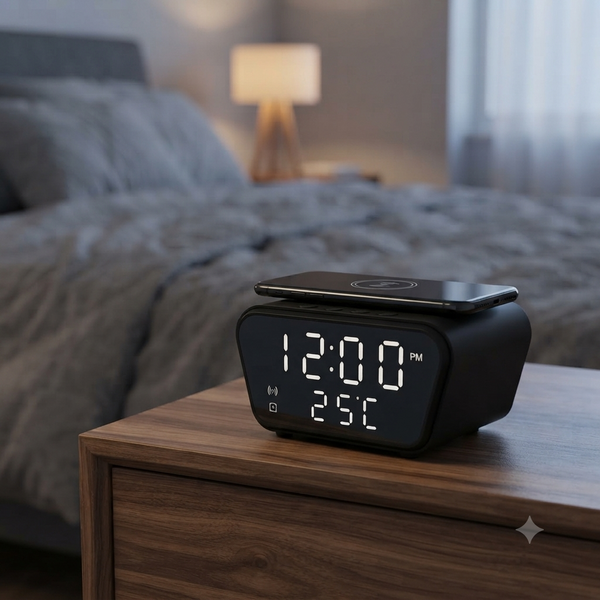 Fast Charging Wireless Alarm Clock